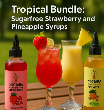 Tropical Bundle: Sugarfree Strawberry & Pineapple Syrup