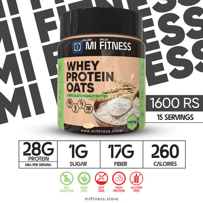 No Added Sugar Protein Oats 400g - Mi Fitness