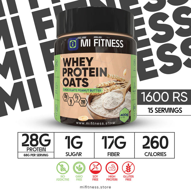 No Added Sugar Protein Oats 400g - Mi Fitness