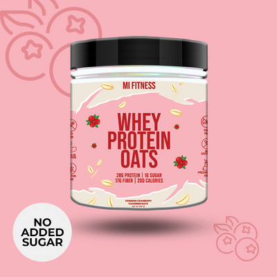 No Added Sugar Cranberry Whey Protien Oats  400gm
