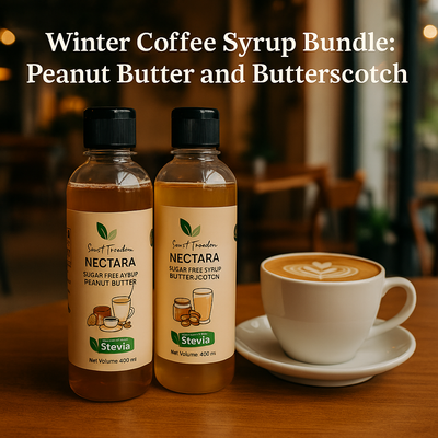 Winter Coffee Syrup Bundle: Peanut Butter and Butterscotch