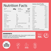 No Added Sugar Strawberry Whey Protien Oats  400gm