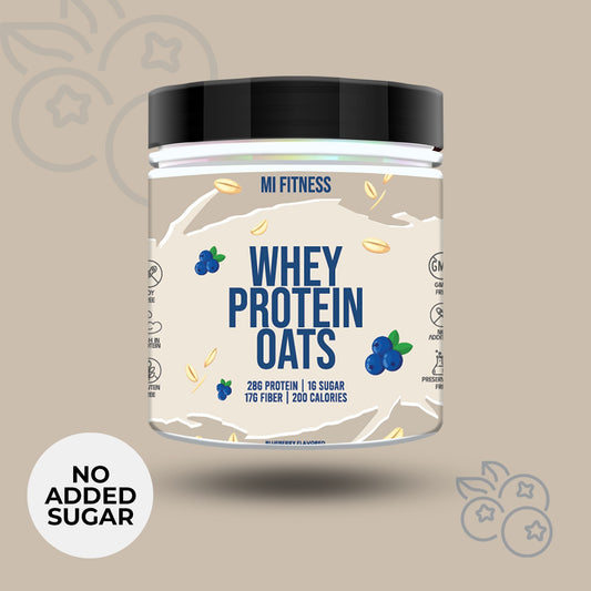 No Added Sugar Blueberry Whey Protien Oats  400gm